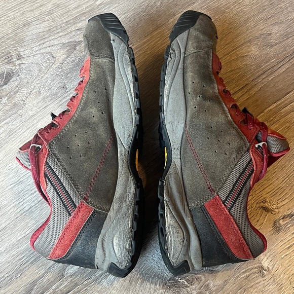 Treseta Indigo Waterproof Low Hiking Shoe Gray Red Vibram Men 9.5 UK 8.5 EU 42.5 - Picture 5 of 8
